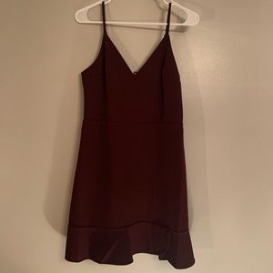 Express Maroon Mini Dress